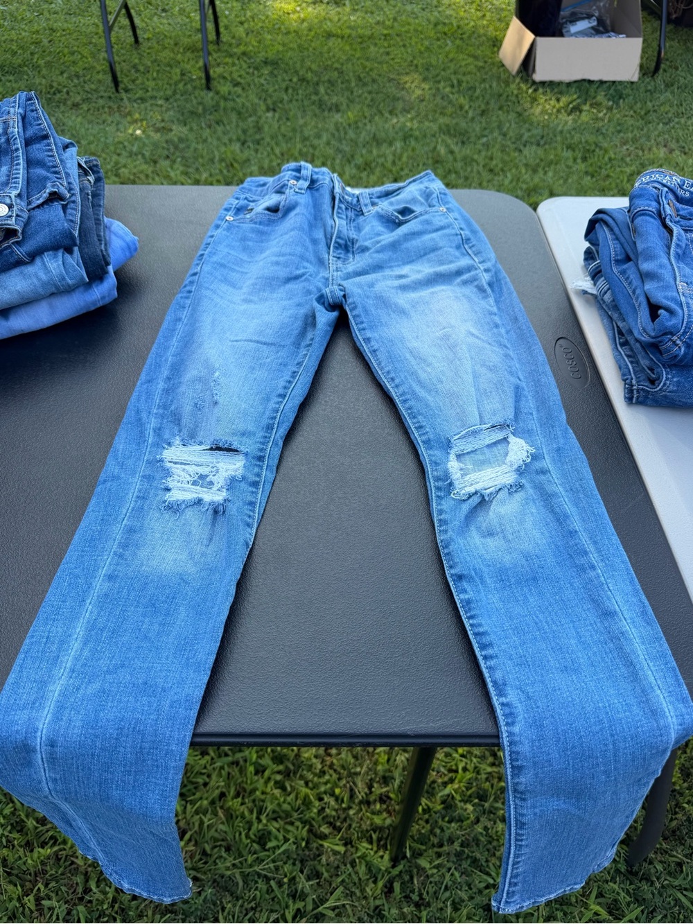 KanCan Light Blue Distressed Skinny Jeans